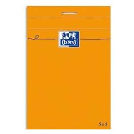Oxford Notizblock, 74 x 105 mm, kariert, 80 Blatt, orange (A7, Kariert) (100106275)