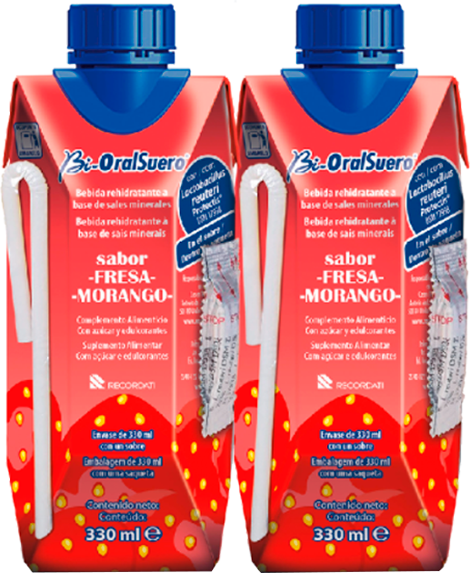 Bi-Oral Suero Bi-OralSuero Solução Oral Morango 330ml x2 unidades