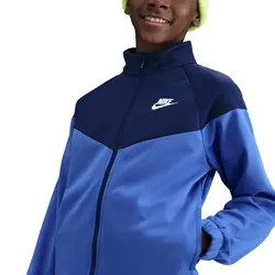 NIKE Sportswear Dri-FIT Trainingsanzug Kinder 411 - comet blue/midnight navy/white L (147-158 cm)