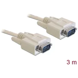 DELOCK Seriell Kabel D-Sub 9 Stecker zu Stecker 3m
