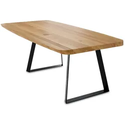 MASSIVHOLZTISCH Danette 2 180x77x90 Esszimmertisch Wildeiche geölt