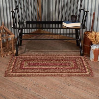 Vhc Brands "Cider Mill Rectangle Rug Burgundy, 2'3"" x 4', Burgundy"