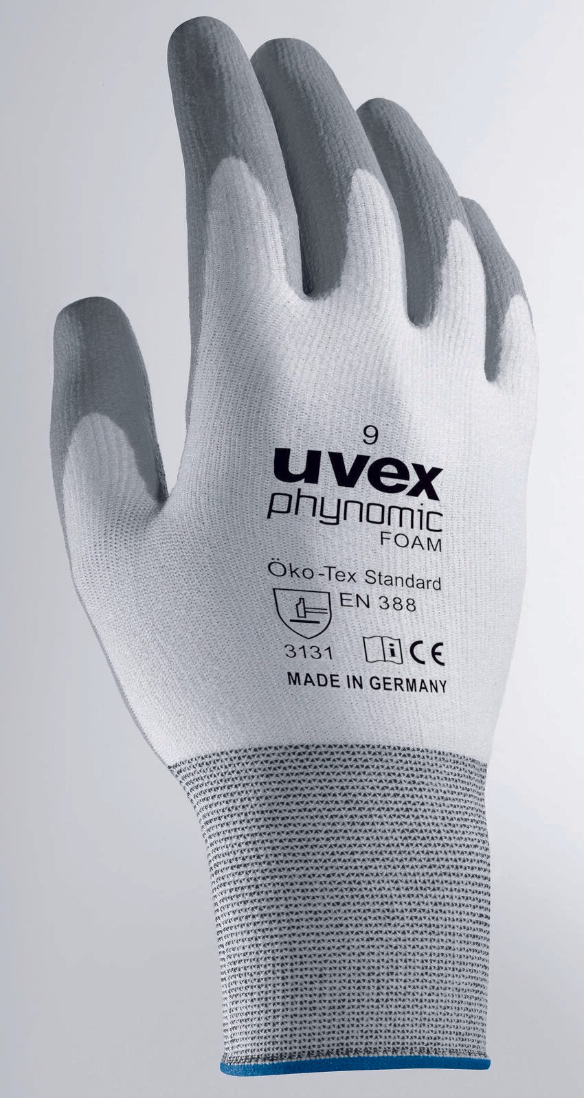 uvex Arbeitshandschuhe phynomic FOAM 11 weiß, grau 6005011