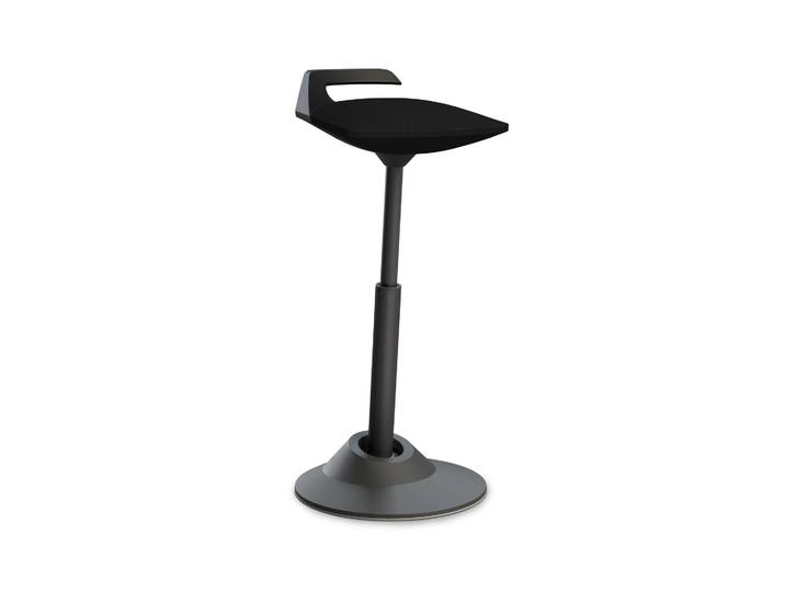 Aeris Muvman high stool Black/Black, Rubber, Dynamic sitting - ideal for healthy sitting