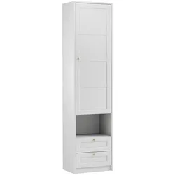 KLEIDERSCHRANK 1 Tür Fergus Weiß