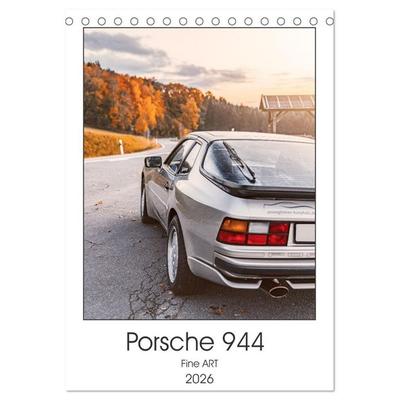 Porsche 944 - Fine Art (Tischkalender 2026 DIN A5 hoch), CALVENDO Monatskalender