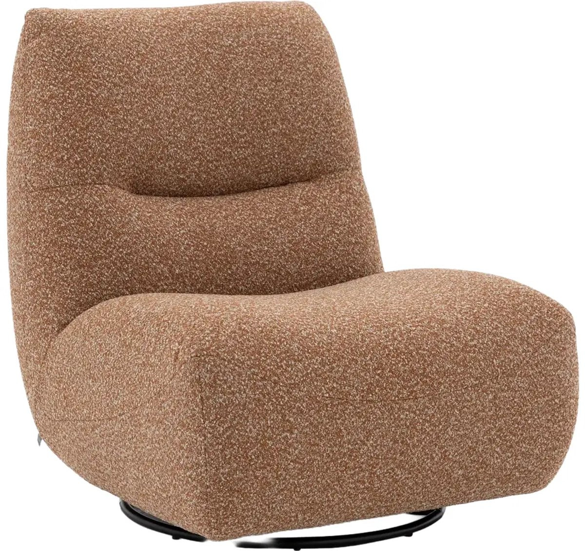 Goossens Fauteuil Ivy Lounge - Bruin - Stof