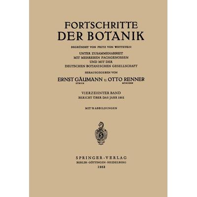 Bericht Über das Jahr 1951, Taschenbuch von Ernst Gäumann,Otto Renner, Springer Berlin, 978-3-540-01694-6
