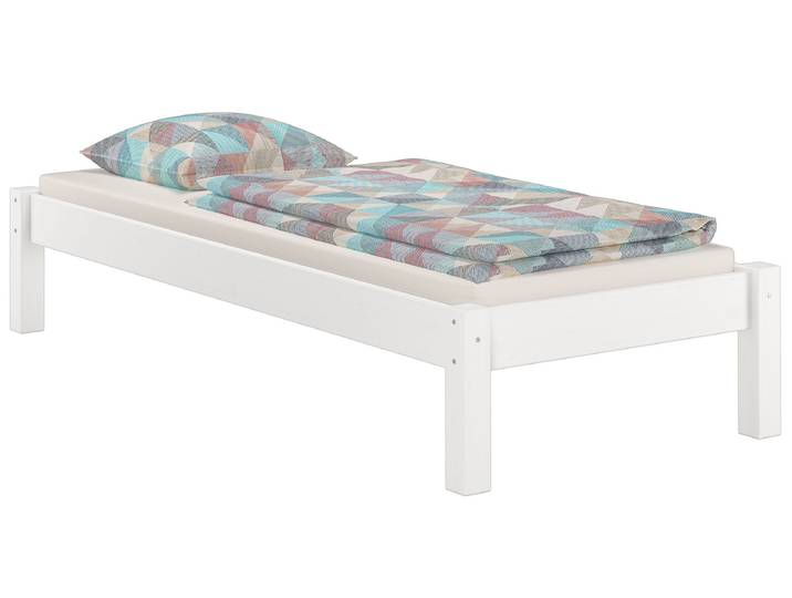 Futonbett Bettrahmen 90 x 200 cm Kiefer Weiß