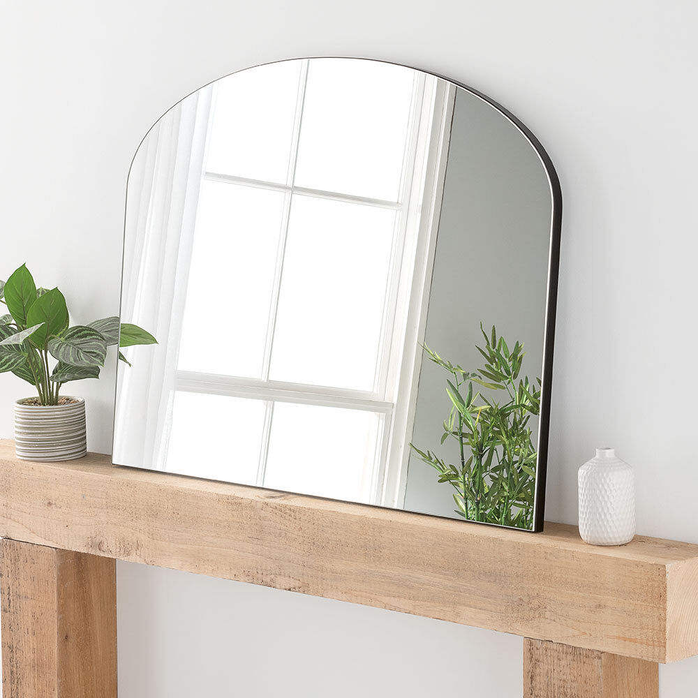 Canora Grey Efraim Flat Leaning Mirror Black 69cm H X 2cm D