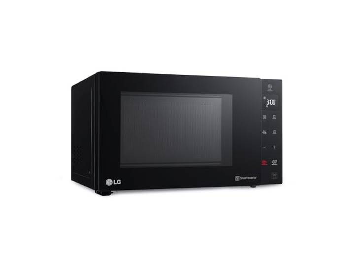 LG MH6535GIB Mikrowelle mit Grill 25L, 1150W, Grill mit 900W, Smart-Inverter-Technologie, Eco-Funktion, Schwarz