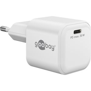 Goobay USB-Ladegerät Nano 79153, 30 Watt, 1x USB-C, 1 Port, Schnellladegerät