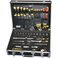 TECH-CRAFT Werkzeugkoffer 130 tlg. Heimwerker-Set Werkzeugtasche Werkstattkoffer