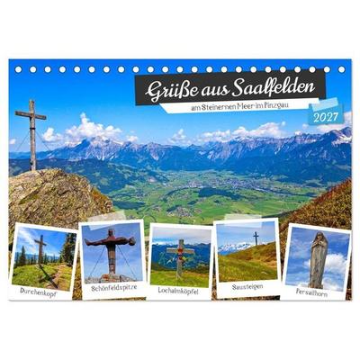 Grüße aus Saalfelden (Tischkalender 2027 DIN A5 quer), CALVENDO Monatskalender