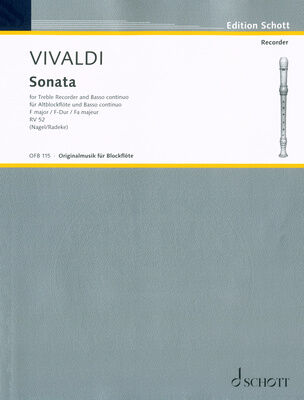 Schott Vivaldi Sonata RV 52