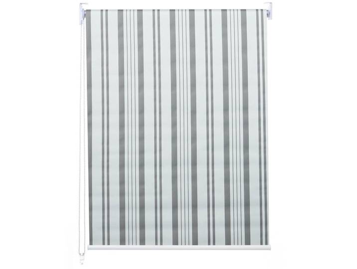 Jamb Rollo Grau, Weiß, Textil, 120x160x7 cm, Heimtextilien, Vorhänge, Rollos