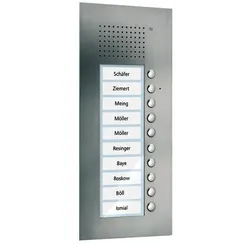 TCS PUK10/1-ES PUK TCS:BUS Audio Außenstation 10T 1Sp UP Edelstahl PUK101ES