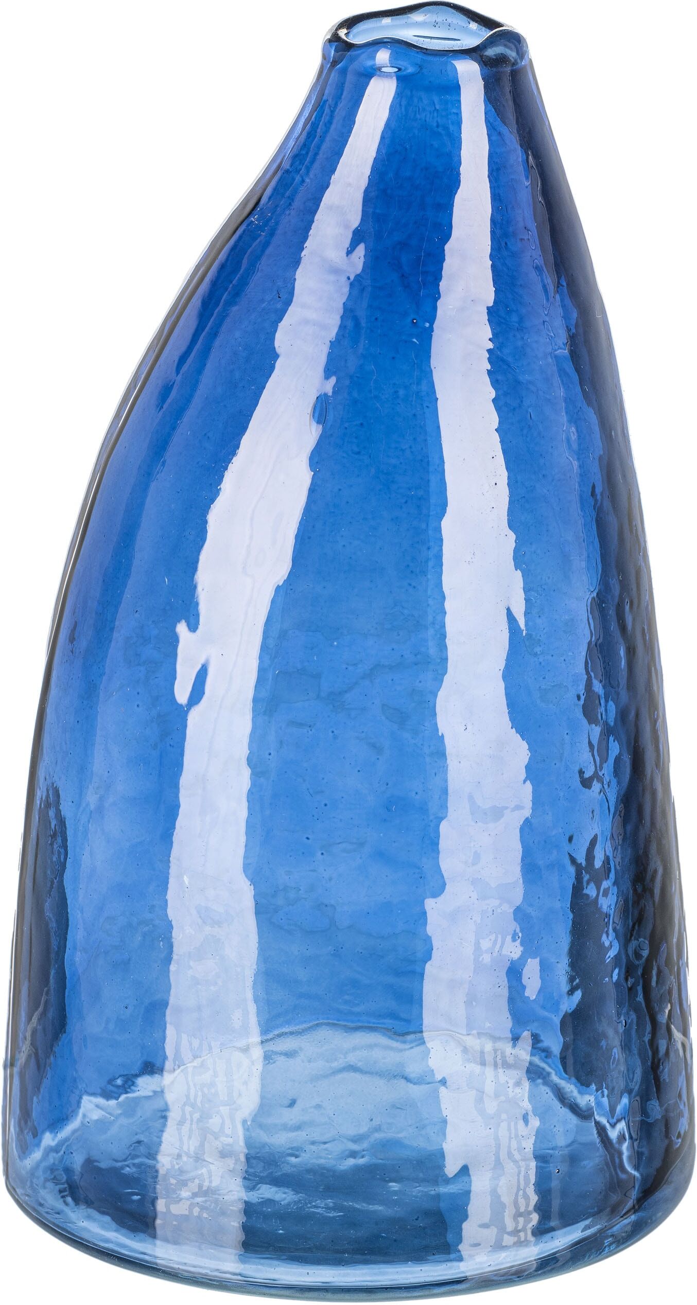 Dekovase CREATIV HOME "Vase", royalblau, H:20cm Ø:11,5cm, Vasen, Dekovase, mit durchbrochenem Design royalblau B/H/T: 20cm Ø 11,5cm