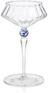 Zodax Ondine 4-Piece Set Fluted Coupe Glasses