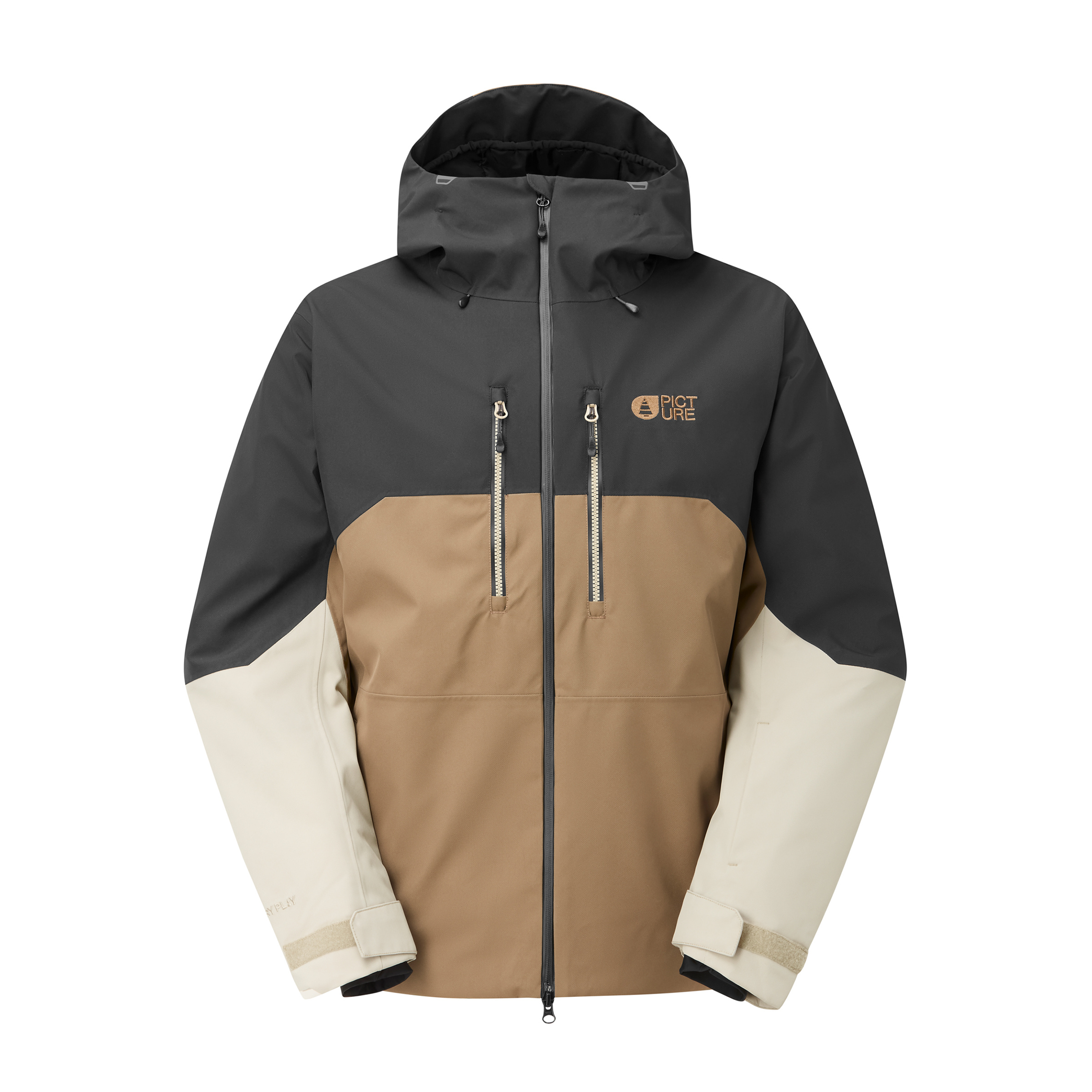 Picture Object Herren Kunstfaserjacke braun Größe S Skifahren Wasserdicht