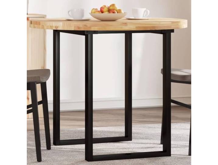KFPOERTFGD Tischplatte Rund Ø90x4 cm aus massivem Akazienholz - Robuste Holzplatte für Esstische oder Beistelltische