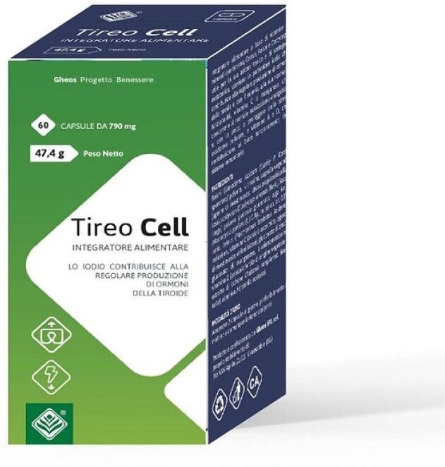 GHEOS Srl Tireo Cell 60 Capsule - Integratore per la Salute della Tiroide