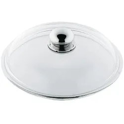 Silit Topfdeckel Glasdeckel Deckel 20cm Metallgriff spülmaschinengeeignet, Zubehör Kochgeschirr, Transparent