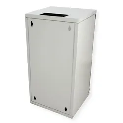 Roline 10-Zoll Wandgehäuse 12 HE (12 HE, 10 Zoll Rack), Serverschrank, Grau