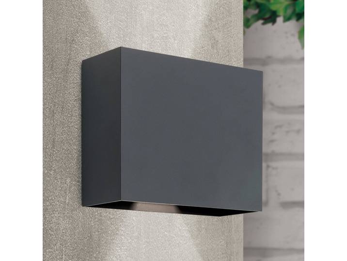 ORION LED Aussenwandleuchte Akzent, alu / grau / zink, Metall, Modern, LED Wandleuchte außen