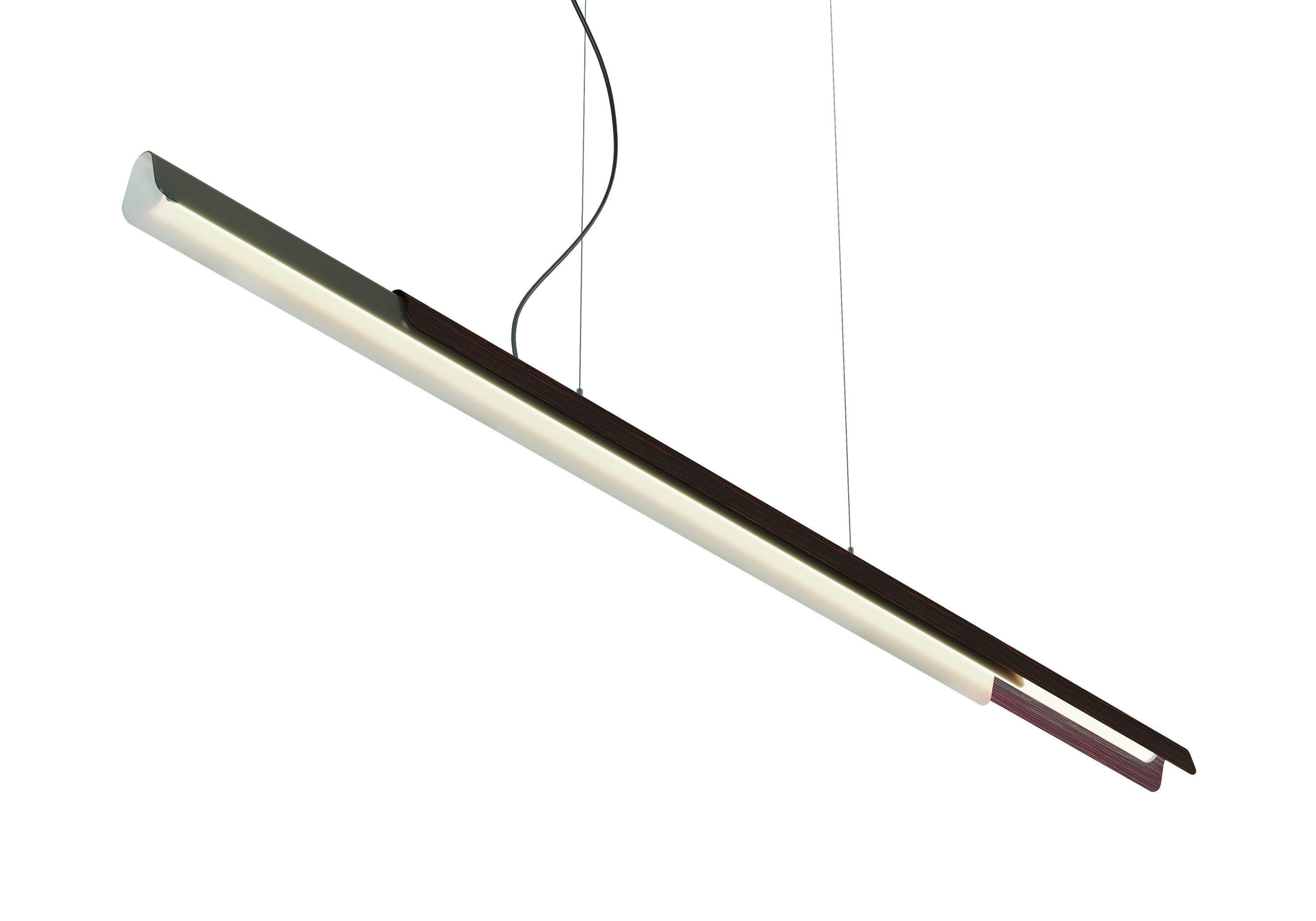 Kundalini LED-Pendelleuchte DALA LINEAR Grau Holz K503427GL 8015086012863