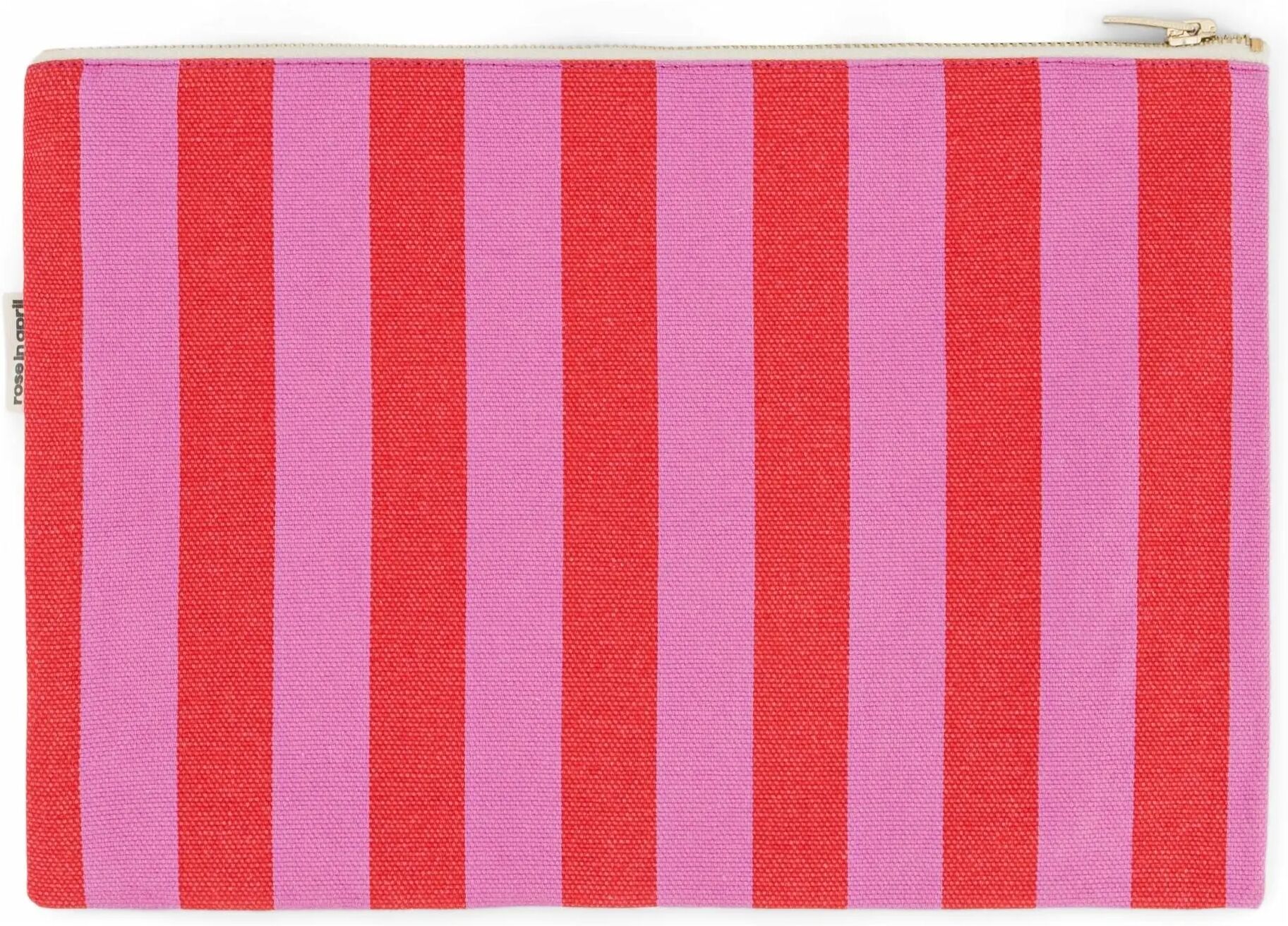 Rose in April Pochette Lili rayée Rose taille unique