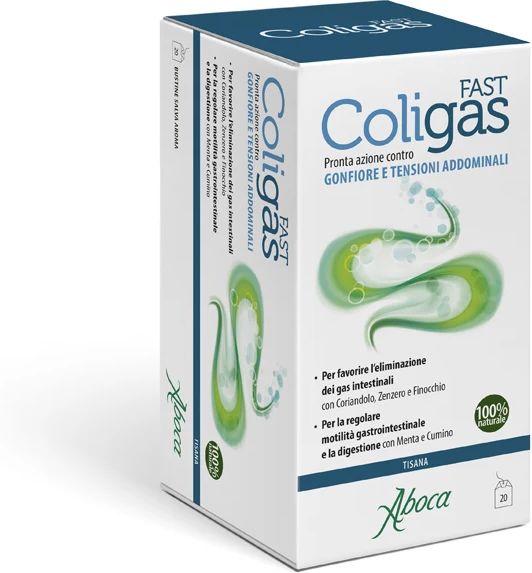 ABOCA SpA SOCIETA' AGRICOLA Aboca ColiGas Fast Tisana, 20 Bustine