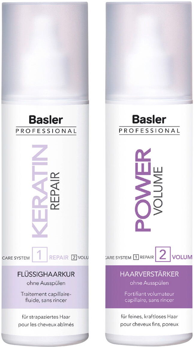 400ml basler Keratin Care System (Flüssighaarkur 200ml + Haarverstärker 200ml)