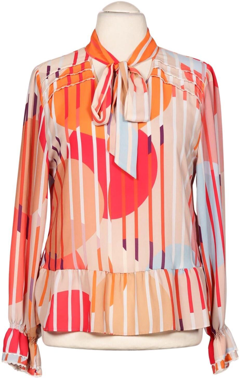 Cain Damen Bluse, Mehrfarbig, Gr. EU 44 (Marc Cain N6), Synthetik - Second Hand
