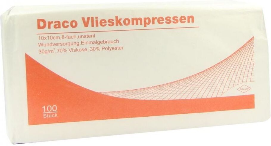 Vlieskompressen 10x10 cm unsteril 8fach