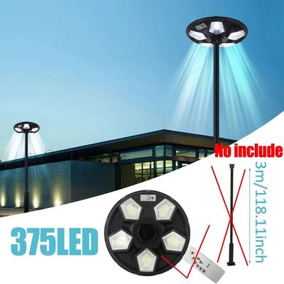 Uplifted Goods Motion Sensor Solar Floor Lamp For Outdoor Security And Emergency Use f