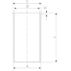 Zylinderlaufbuchse MAHLE 101 WT 25 00
