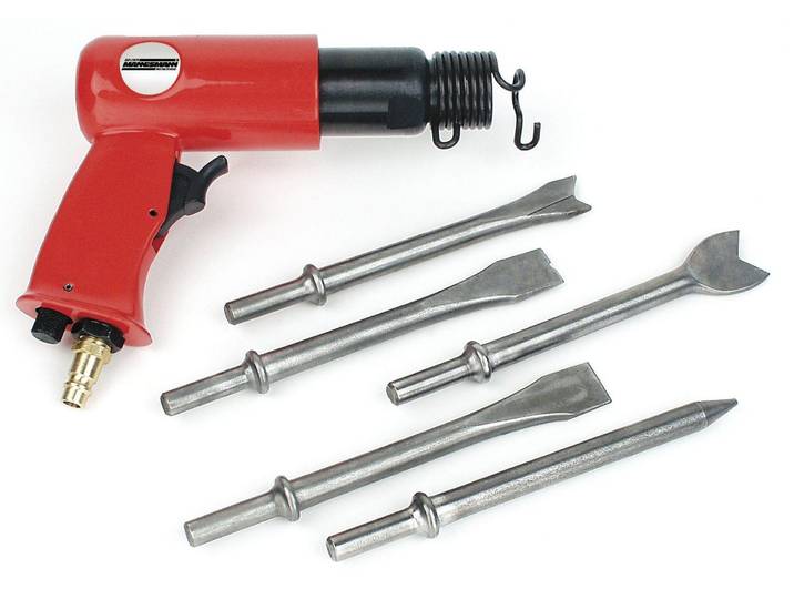 BRÜDER MANNESMANN Marteau burineur pneumatique avec 5 burins