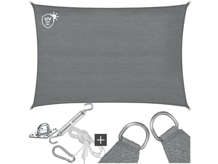 Voile d’ombrage SUNNY - 2 x 3 m, gris