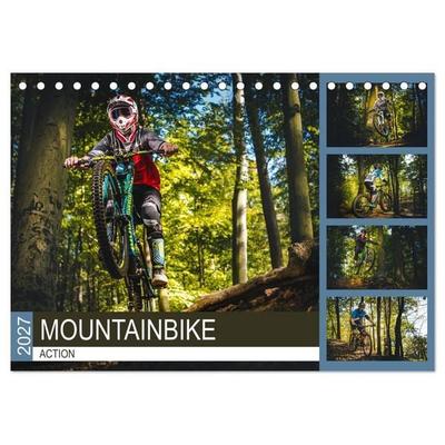 Mountainbike Action (Tischkalender 2027 DIN A5 quer), CALVENDO Monatskalender