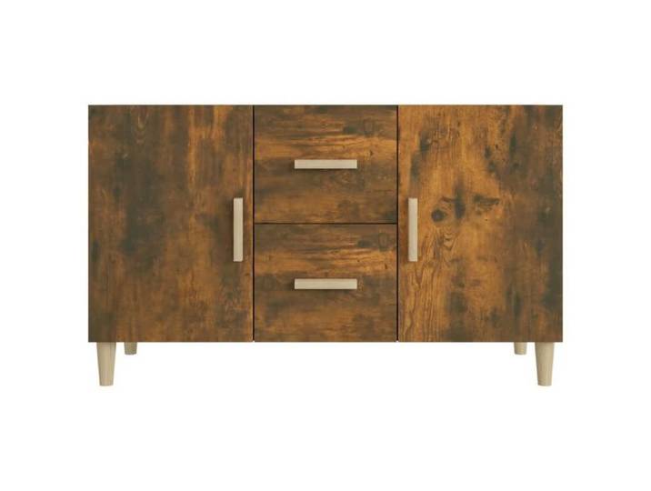 Commode/Buffet contemporain Chêne fumé 100x36x60 cm bois d'ingénierie LL0000140348