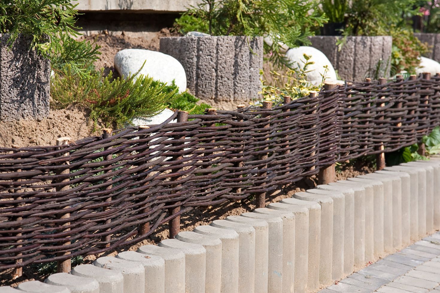 Weitere Beeteinfassung Weide 120 x 20cm