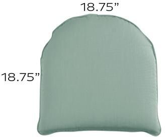 Replacement Chair Cushion - 18.75x18.75 - Box Edge, Canvas Fern - Ballard Designs