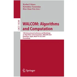 WALCOM: Algorithms and Computation, Fachbücher von Ryuhei Uehara, Katsuhisa, Yamanaka, Yen, Hsu-Chun