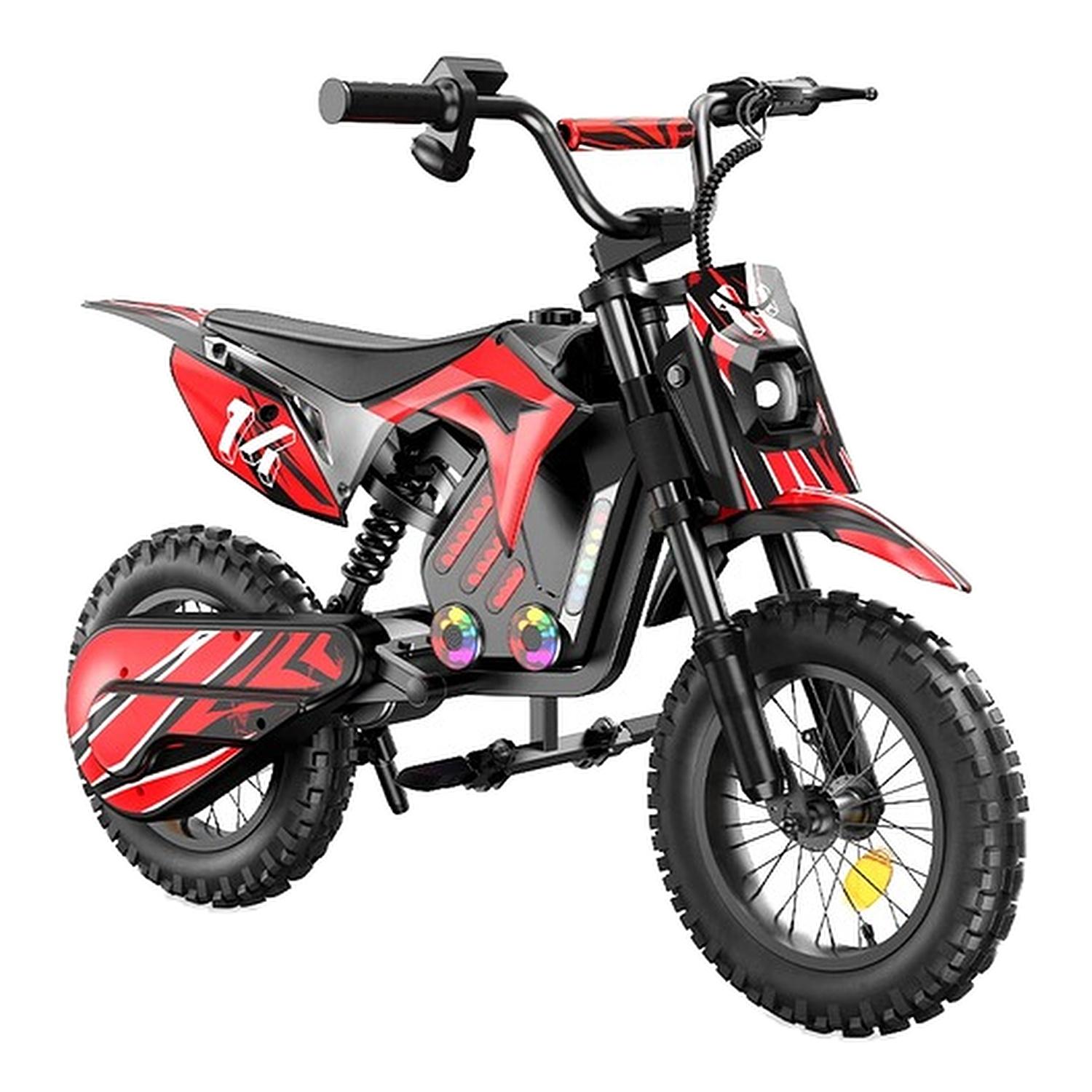 A14 Kinder-Elektromotorrad mit Bluetooth rot