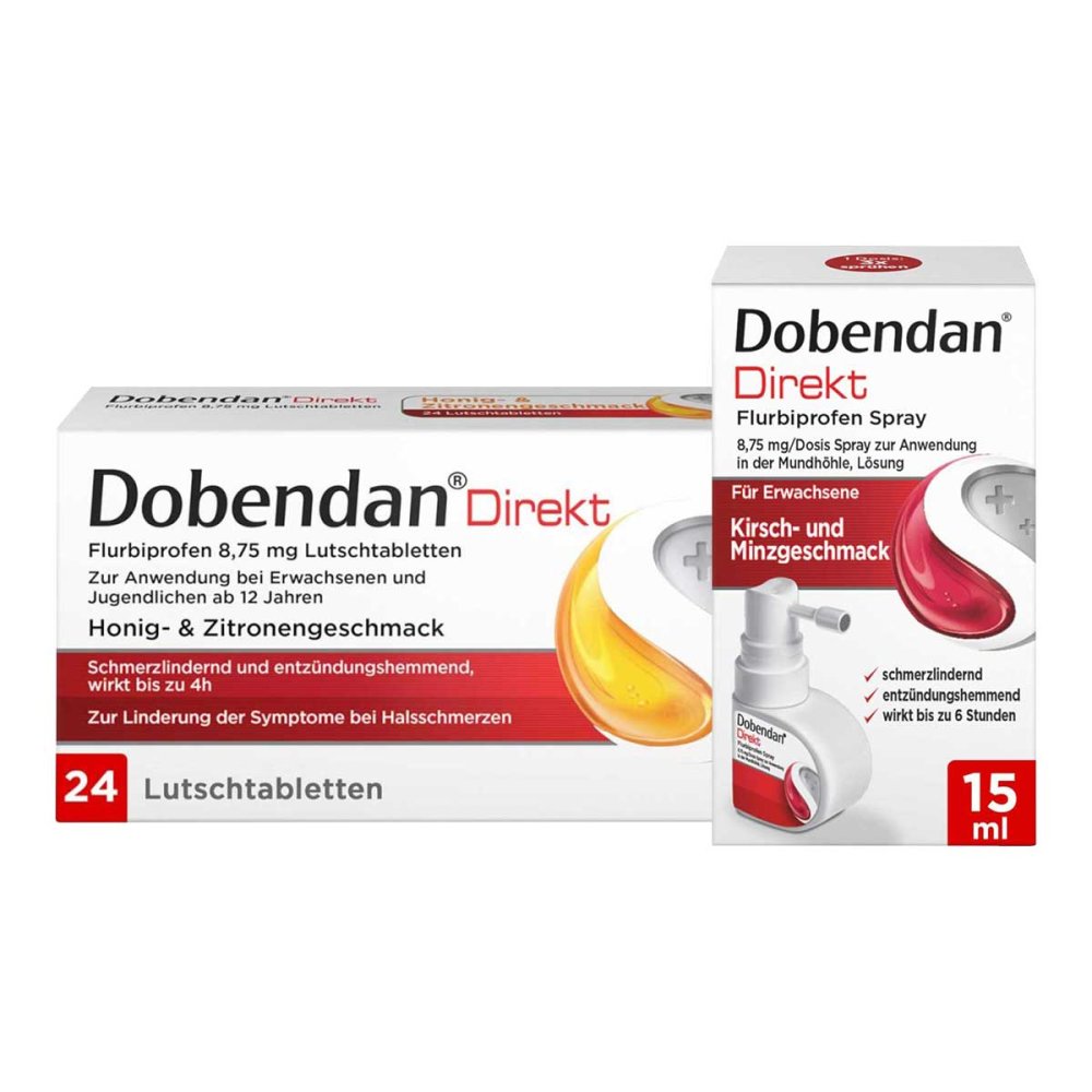 Reckitt Benckiser Deutschland GmbH Dobendan Direkt Set gegen starke Halsschmerzen 08100449