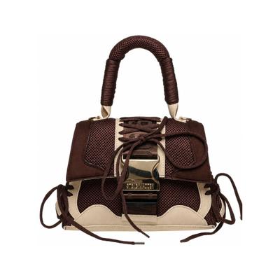 Henkeltasche STEVE MADDEN "STEVE MADDEN Taschen Textil", Damen, Gr. onesize, dunkelbraun, Textil, Taschen