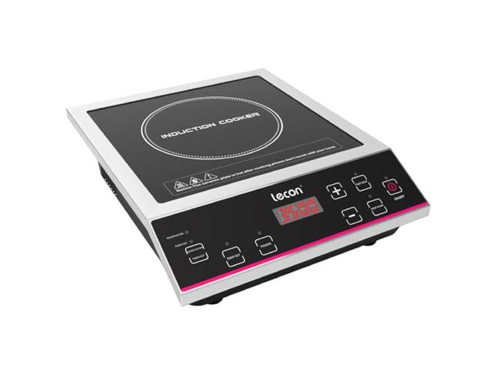 Lecon Chef induktionskochfeld 1 platte 3500W Gewerblicher Induktionskochplatte Timer On/Off und Isolierfunktion, 50KG Große Tragfähigkeit, Edelstahlgehäuse, Temperaturregelung