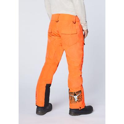 Skihose CHIEMSEE, Herren, Gr. 46, Normalgrößen, orange (shocking orange), 100% Polyester, Hosen Skihose