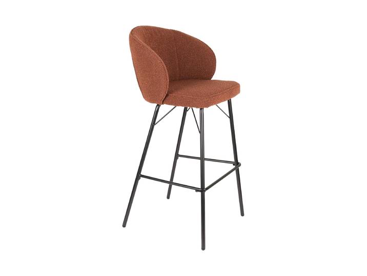 Hochwertiger Barstuhl „Joe“ Terracotta White Label by Bloomingloft